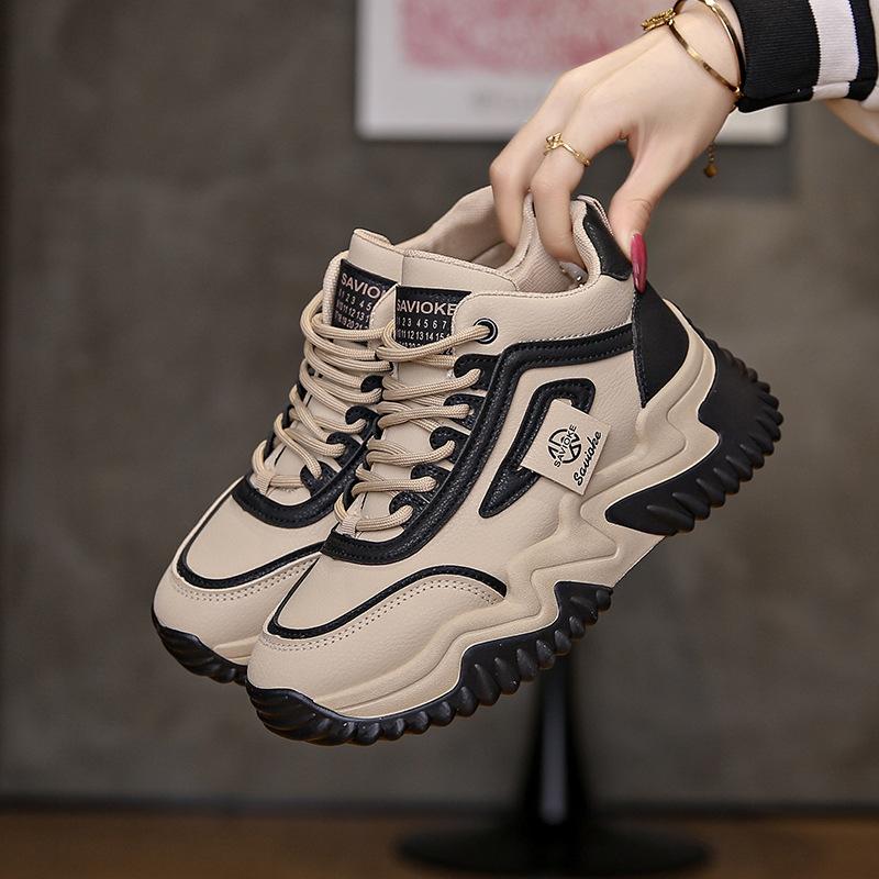 

2025 осень новые инс корейская версия китайские топ маленькие белые туфли студентки платформа универсальные повседневные спортивные кеды 1303 40 чёрный