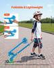 Kick Scooter for Kids Ages 3+, 2-Wheel Toddler Scooter with Light-Up Wheels, Adjustable Height Handlebar, Wide Anti-Slip Deck, Foldable Lightweight