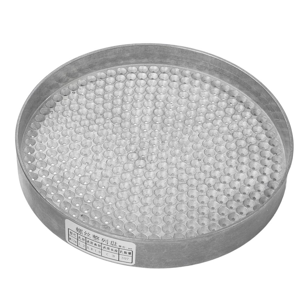 Screw Tray Slotted Tool Storage Holder 397 Holes Zinc Alloy Organizer for Working