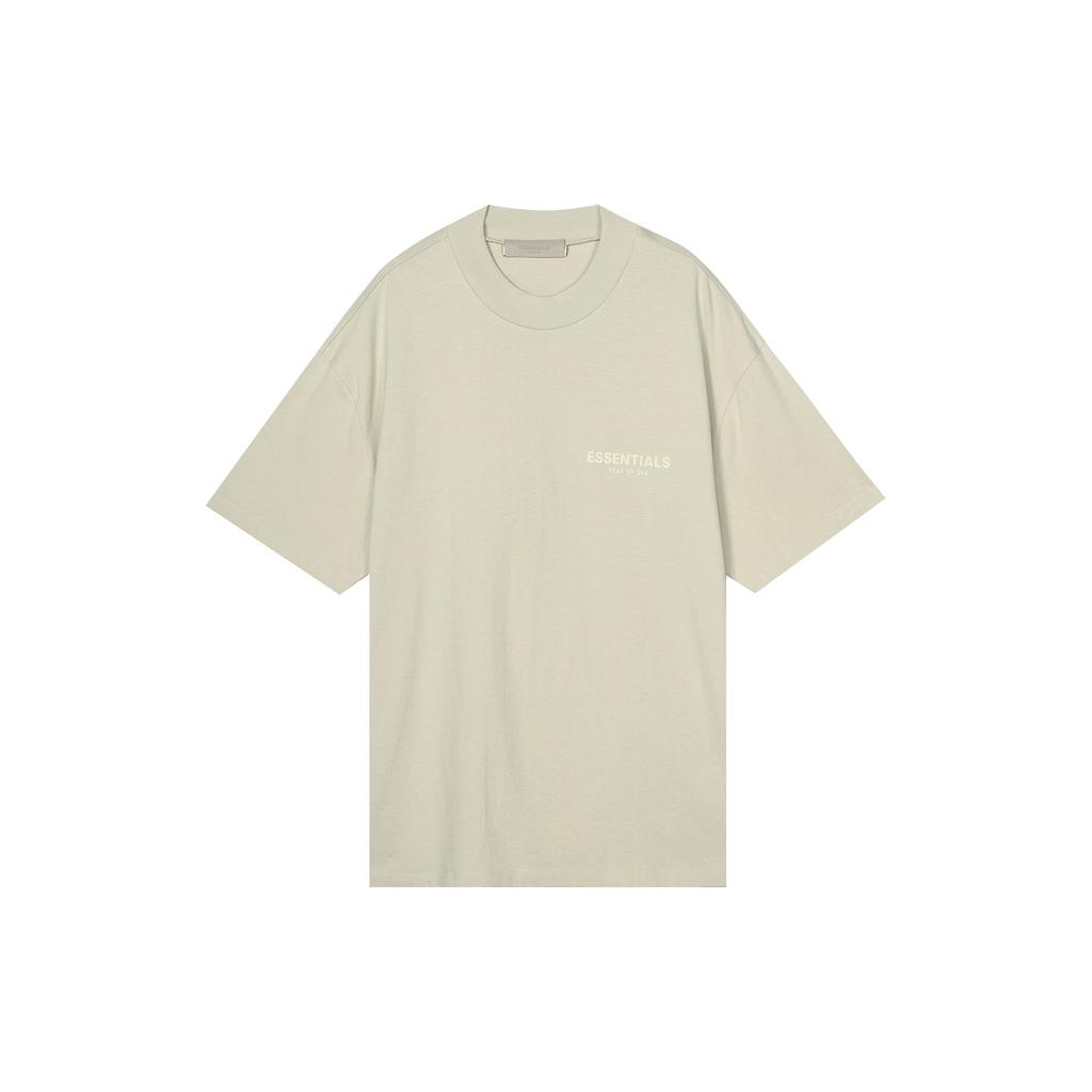 Fear of God Essentials Short Sleeve T-Shirt With Chest Logo Men Tops Wheat FOG-SS22-127