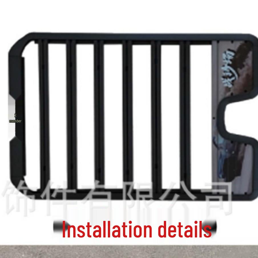 Chery ICAR V23 Roof Guard Kit: Modified Iron & Plastic Spoilers.