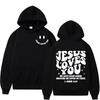 2025 Trendy Spring/Summer New Hooded Cotton Fashion Letter Print Men's Comfortable Hoodie Pullover Hip Hop Street Sweater