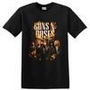 Guns N Roses Classic Hard Rock Band T Shirt W/ Guitar Drums Concert Fan Art Tee