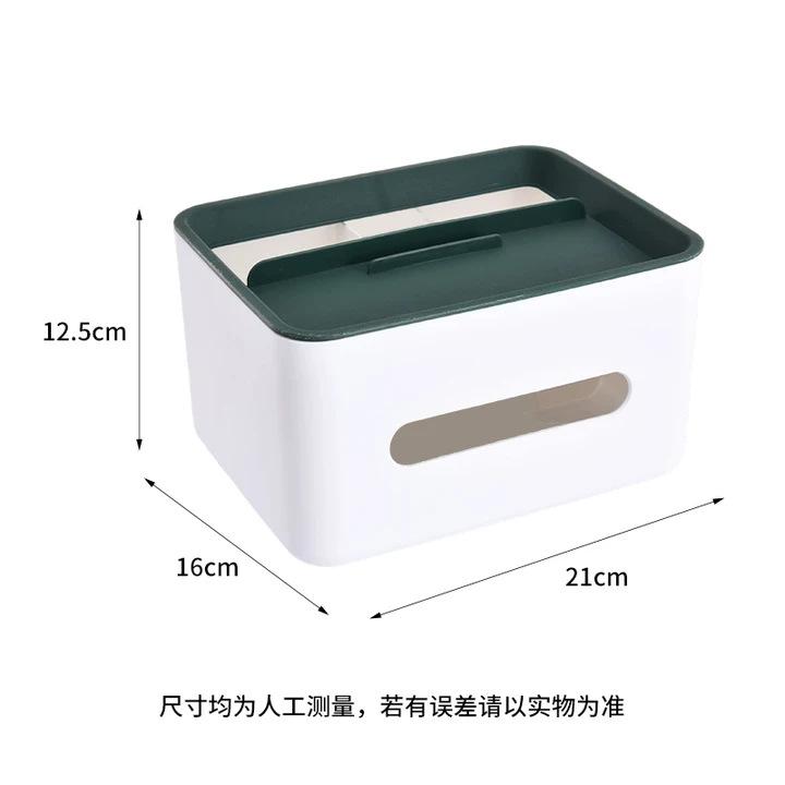 Gray Multifunctional Tissue Storage Box