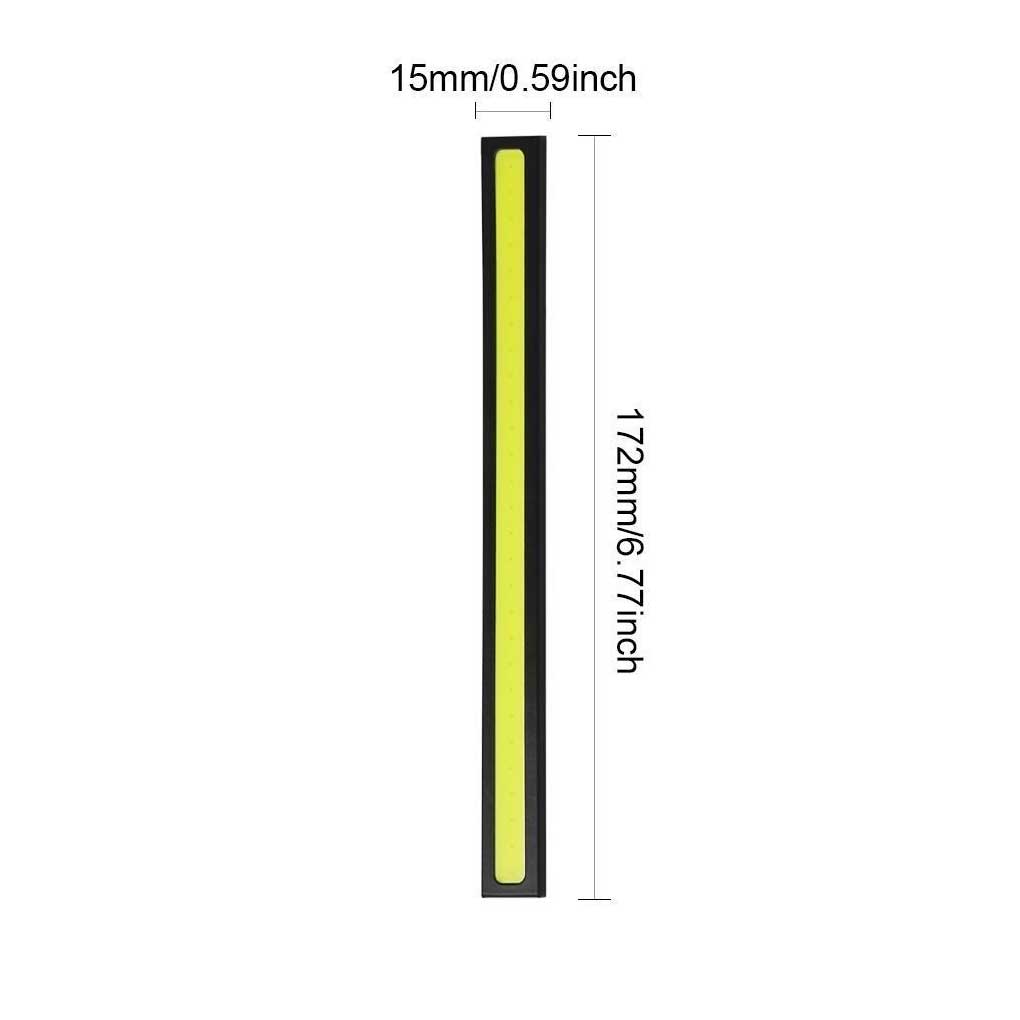 3 Pieces Aluminium Car Day Light COB Detachable Replacement Modified Stylish Heats Insulation Self-adhesive Lamp Part