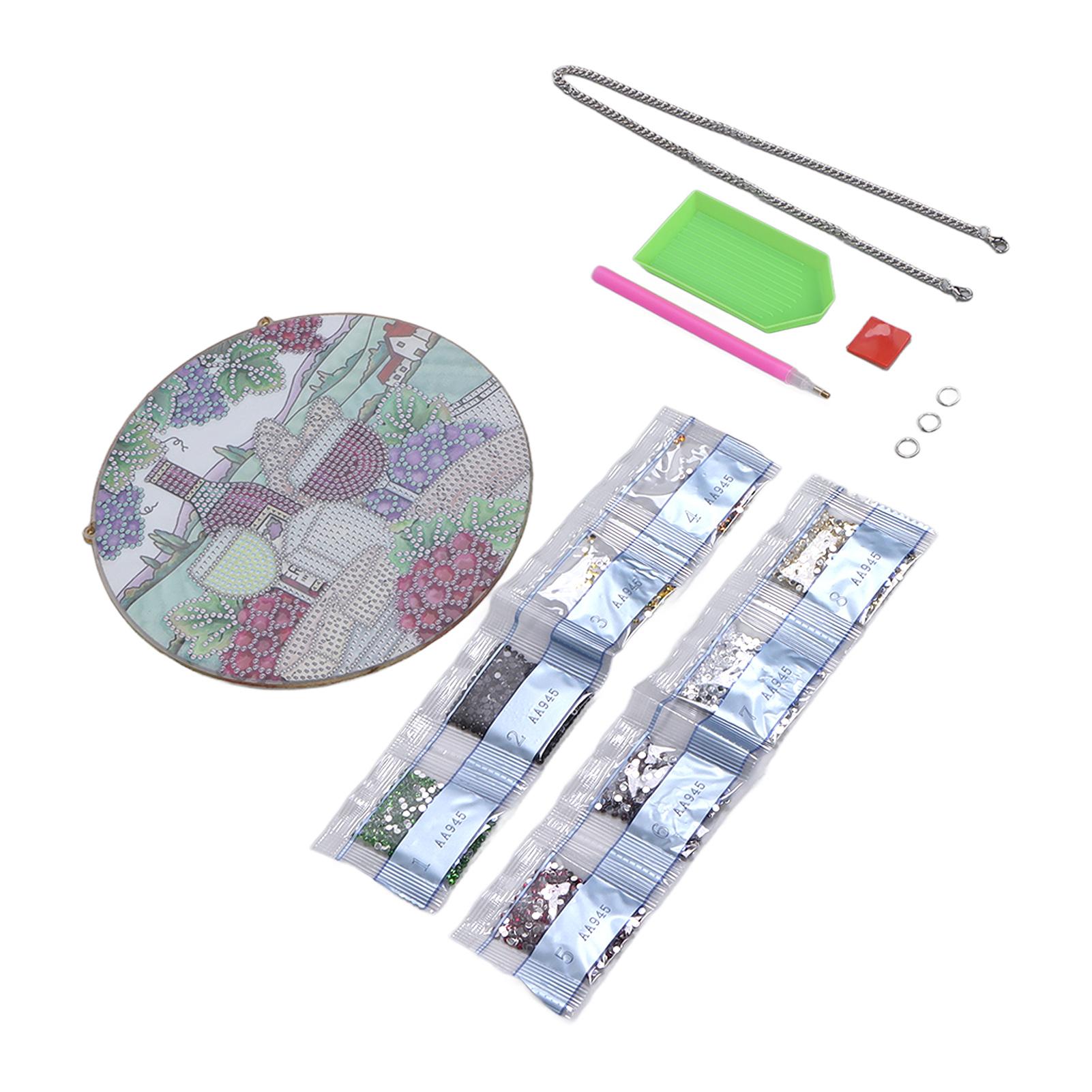 

Картина из страз Орнамент для пикника на открытом воздухе Винный узор Яркий водонепроницаемый DIY 5D Стразы