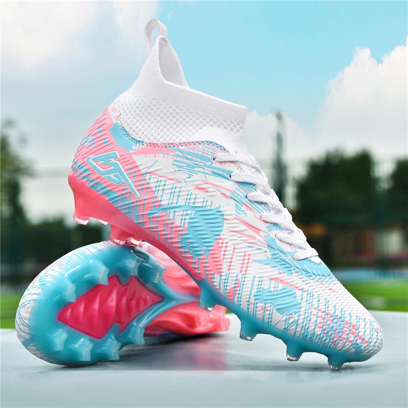 High-top Football Shoes 2025 New AG Long Nails TF Broken Nails Youth Sports Shoes Children's Student Sports Training Shoes