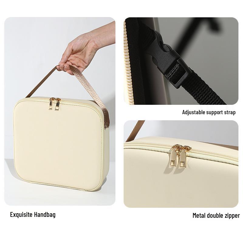 LED Light Makeup Mirror & Storage Travel Bag