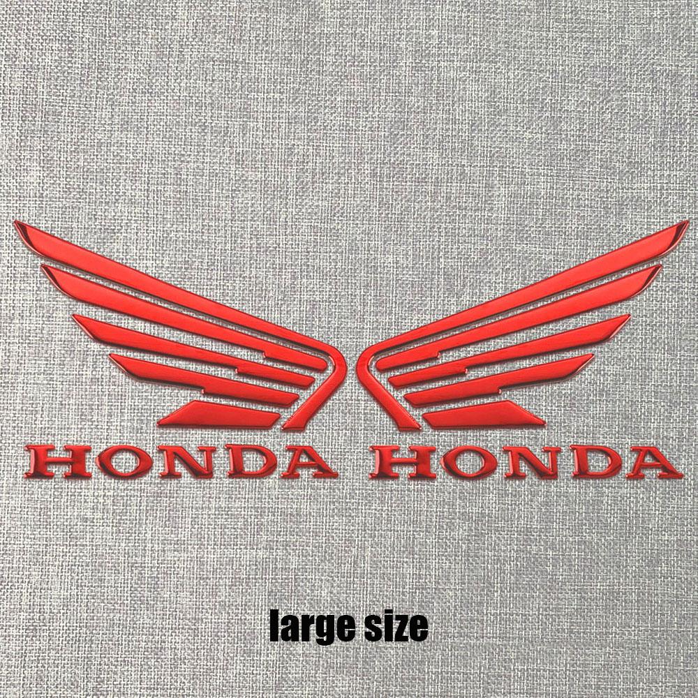 CKU5 Motorcycle 3D Stereoscopic Soft Stickers for Honda Personalized Modification Decoration Accessories Wings Decor Car Emblem