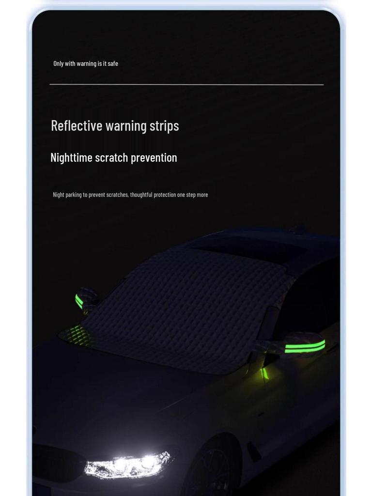 All-Season Universal Thickened Car Half Cover with Sun and Rain Protection