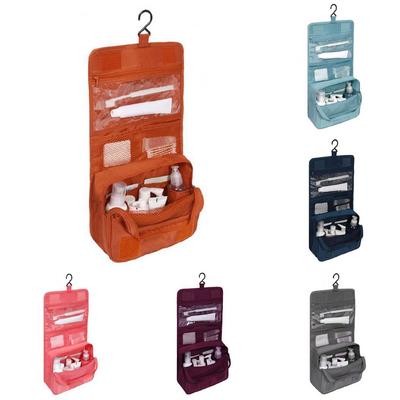 Women Travel Cosmetic Bags Makeup Hanging Wash Bag  Daily Toilet Organizer Pouch