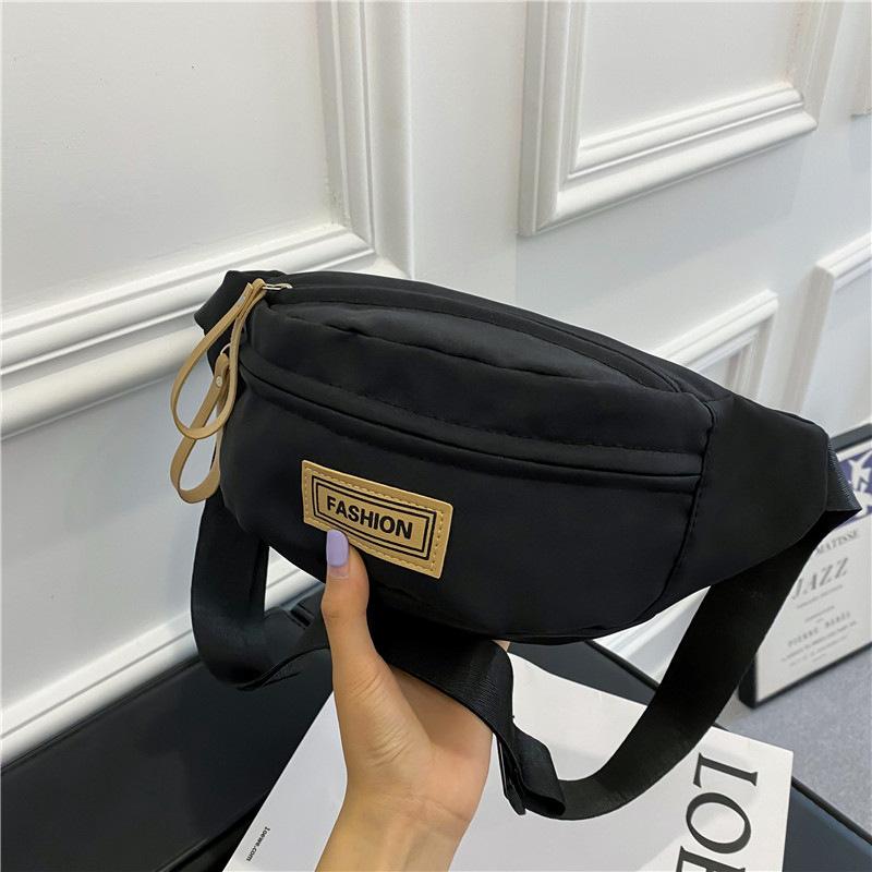 

Нагрудная сумка Новая поясная сумка Простая модная универсальная нагрудная сумка Трендовая сумка через плечо чёрный