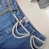 Waist Chain - Women's Fashion Minimalist Multi-layer Pearl Thin Belt
