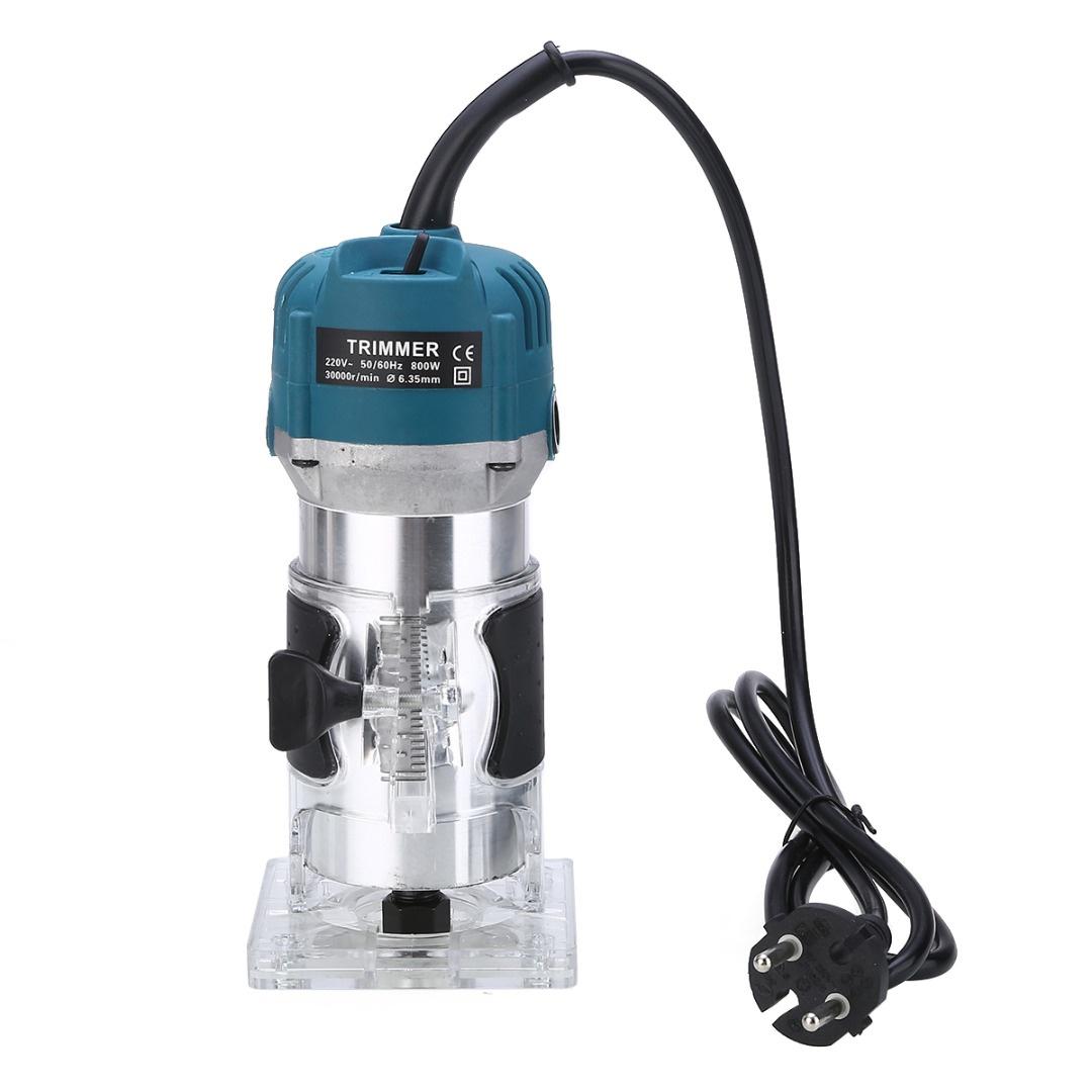 

220 В/110 В, 35000 об/мин, 800 Вт, 1/4 дюйма, электрический ручной триммер, ламинатор, фрезерный станок, набор инструментов 110V US Plug