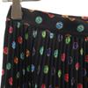 MOSCHINO BOUTIQUE Overall Handle Midi Length Pleated Skirt 38 Black Women Used