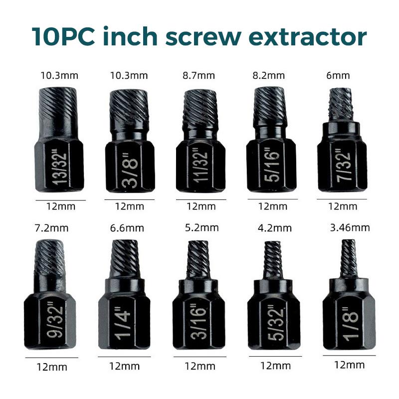 Nut Bolt Extractor Removal Tool Kit 14pcs CR MO Steel Impact Socket Set with Storage Case for Automotive Home Maintenance