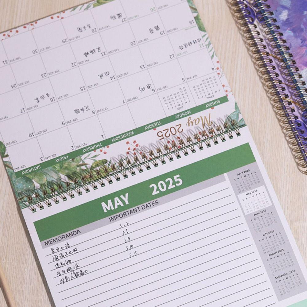 Countdown English  Desk Calendar Efficient Scheduling Table  Planner Calendar  Office Supplies