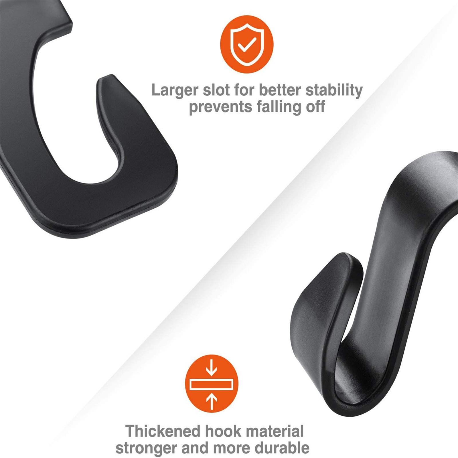 

Автомобильный крючок, скрытый крючок на спинке заднего сиденья, многофункциональный задний кронштейн для крепления на транспортном средстве для транспортных средств One Size чёрный