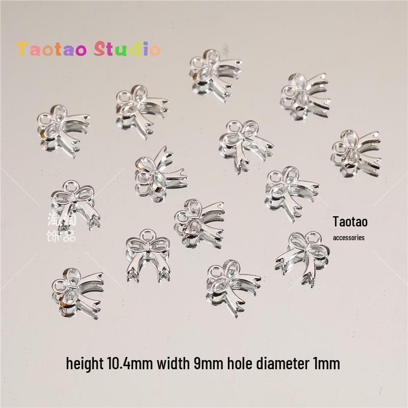 Starlight Moon Bell Pendant Tassel Jewelry DIY Materials - Silver Necklace/Bracelet Beading Accessories