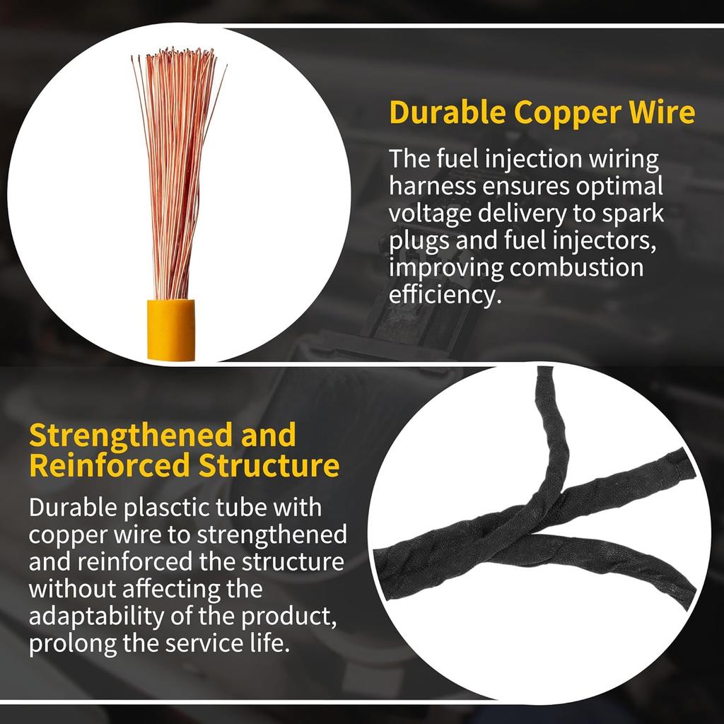 No.28329581 Fuel Injection Ignition Harness for Chevrolet Silverado 1500 2014-2019 for Left Hand Fuel Rail 5.3L 6.2L V8 Wiring Harness Plug