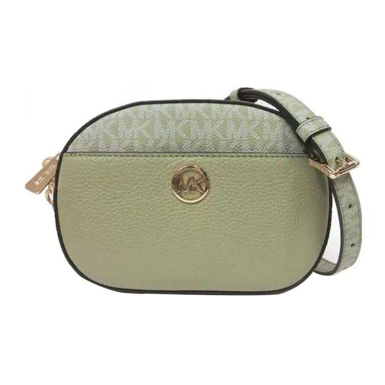 

Michael Kors Jet Set Fashion Minimalist Oval Monogram Leather Detail Shoulder Crossbody Bag Small Women bags Avocado-Green 35S3G8GC0Y-LIGHT-SAGE Basic Set (Bag+Dust Bag)