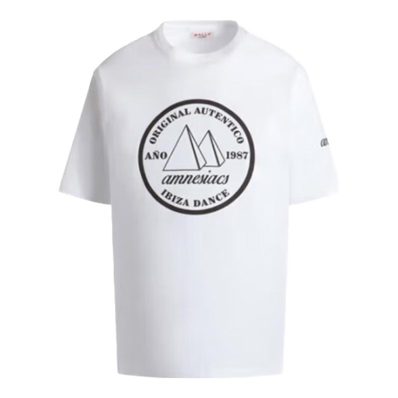 BALLY Men s Cotton Crew Neck Short Sleeve T-Shirt M