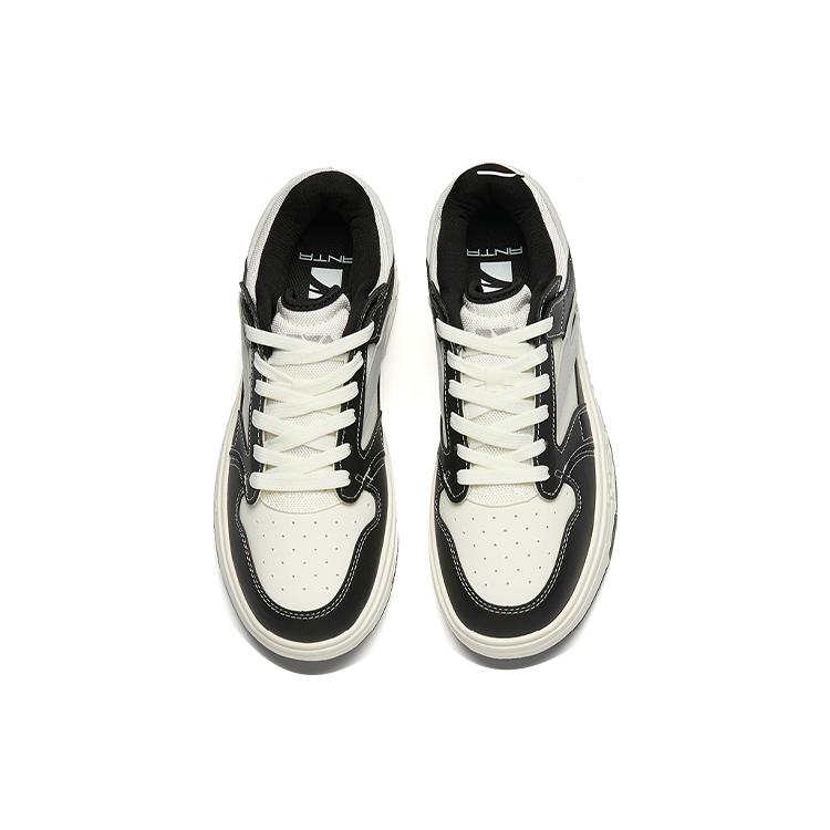 New ANTA Street Naughty 2.0 Low 'Black White Grey' 112238066-8