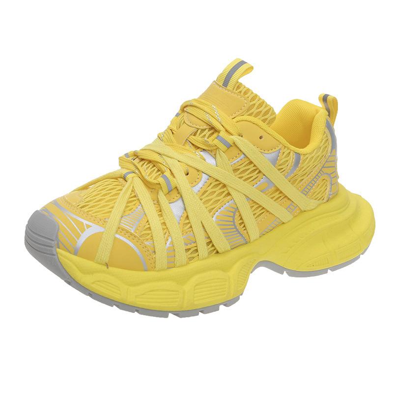 European Station Soft Leather Spider Strap Paris Daddy Shoes Women's 2025 Spring and Summer New Mesh Breathable Fashion Casual Shoes