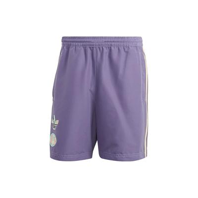 Originals Trefoil Enjoy Poly Shorts With Three-Stripe Logo Print Men Shorts Tech-Purple IT8188