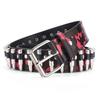 Rivet Belt Men'S Bullet Belt Punk Rock Style Camouflage Pants Belt Men'S And Women'S Personality Belt