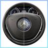 For Mercedes Benz AMG A B C E G R S CLA CLK Class GLA GLC GLE GLK C200 C200L C230 C240 Car Steering Wheel Sticker Badge Decoration Auto Accessories