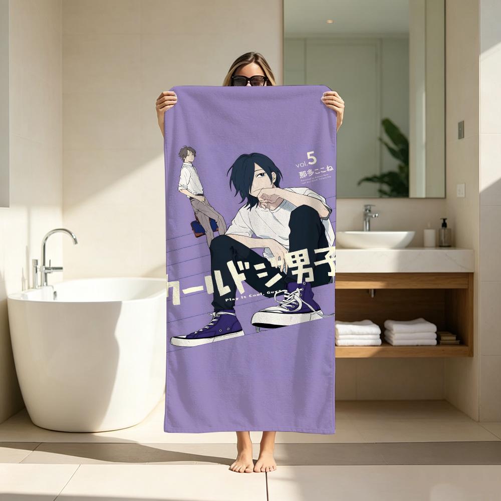 Anime C-Cool Doji D-Danshi Towel Microfiber soft Beach Towel for Travel Fitness Sauna Bathing Camping