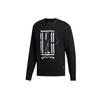 adidas Sweatshirts Men's Black Crew Neck Moderate Regular FM9345