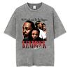 Rapper Kendrick Lamar Mr Morale & The Big Steppers Washed Vintage T-shirt Men Women Hip Hop Fashion Oversized T Shirt Streetwear