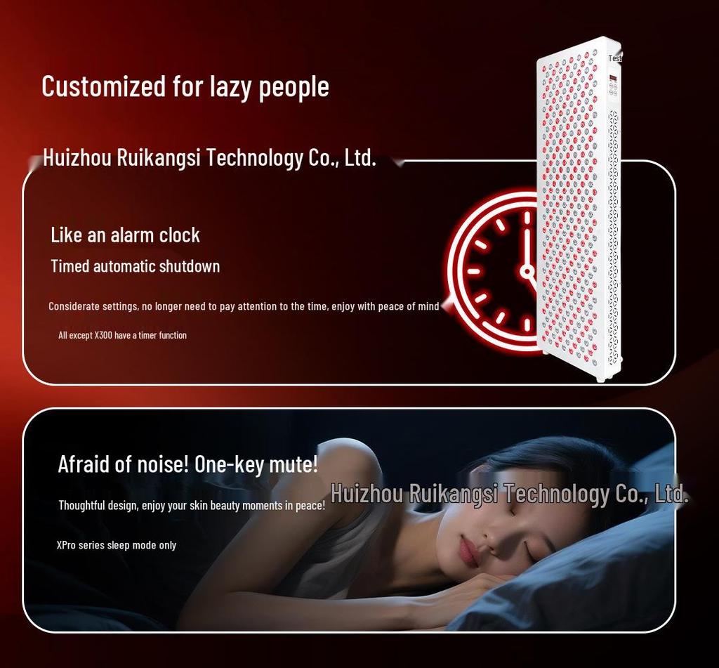 Large Portable Red Light Therapy Lamp with Adjustable Stand on Wheels