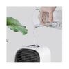 (white) Mini Usb 7 Color Humidifying Negative Ion Air Conditioner Cooling Fan -DGZD