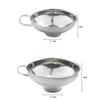 Stainless Steel Wide Mouth Can Jar Bottle Funnel Cup Oil Wine Beans Hopper Tool
