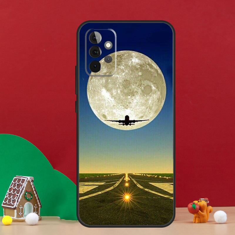 Airplane Flying Into The Sunset Case For Samsung Galaxy A17 A06 A16 A56 A36 A54 A34 A14 A52 A32 A13 A23 A33 A53 A15 A35 A55
