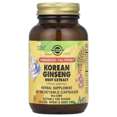 Korean Ginseng Root Extract, 60 Veggie Capsules