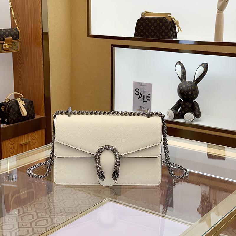 2024 Γυναικεία Τσάντα Ώμου Ταχυδρόμου Dionysus από Γνήσιο Δέρμα Ρετρό