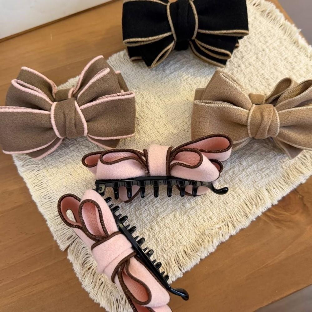 Soft Woolen Banana Hair Clip Lightweight Hair Barrette Durable Bow Hair Clip Hairstyle