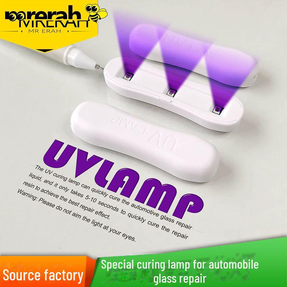 Car Windshield Repair Tool Set with Glass Repair Fluid