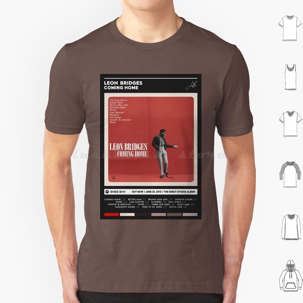 Coming Home Album Cover Poster T Shirt Big Size 100 Cotton Music Song Tracklist Playlist Leon Bridges Vintage Retro Hottime