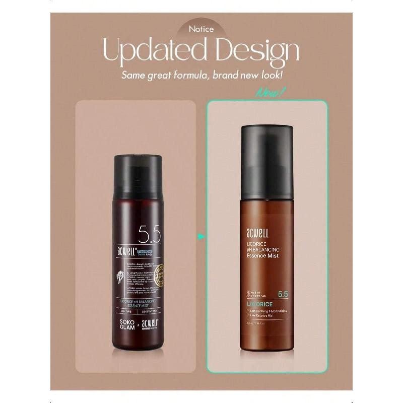 Acwell Licorice PH Balancing Essence Hydrating Face Mist 100ml- Soothing And Hydrating With Licorice Water For Instant Moisturization