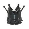 4x Crown Black Car Tire Air Valve Stem Screw Caps Cover Wheel Rims Accessories