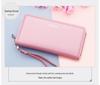 Men's Large Capacity Long Zipper Wallet Wristlet Clutch and Phone Bag