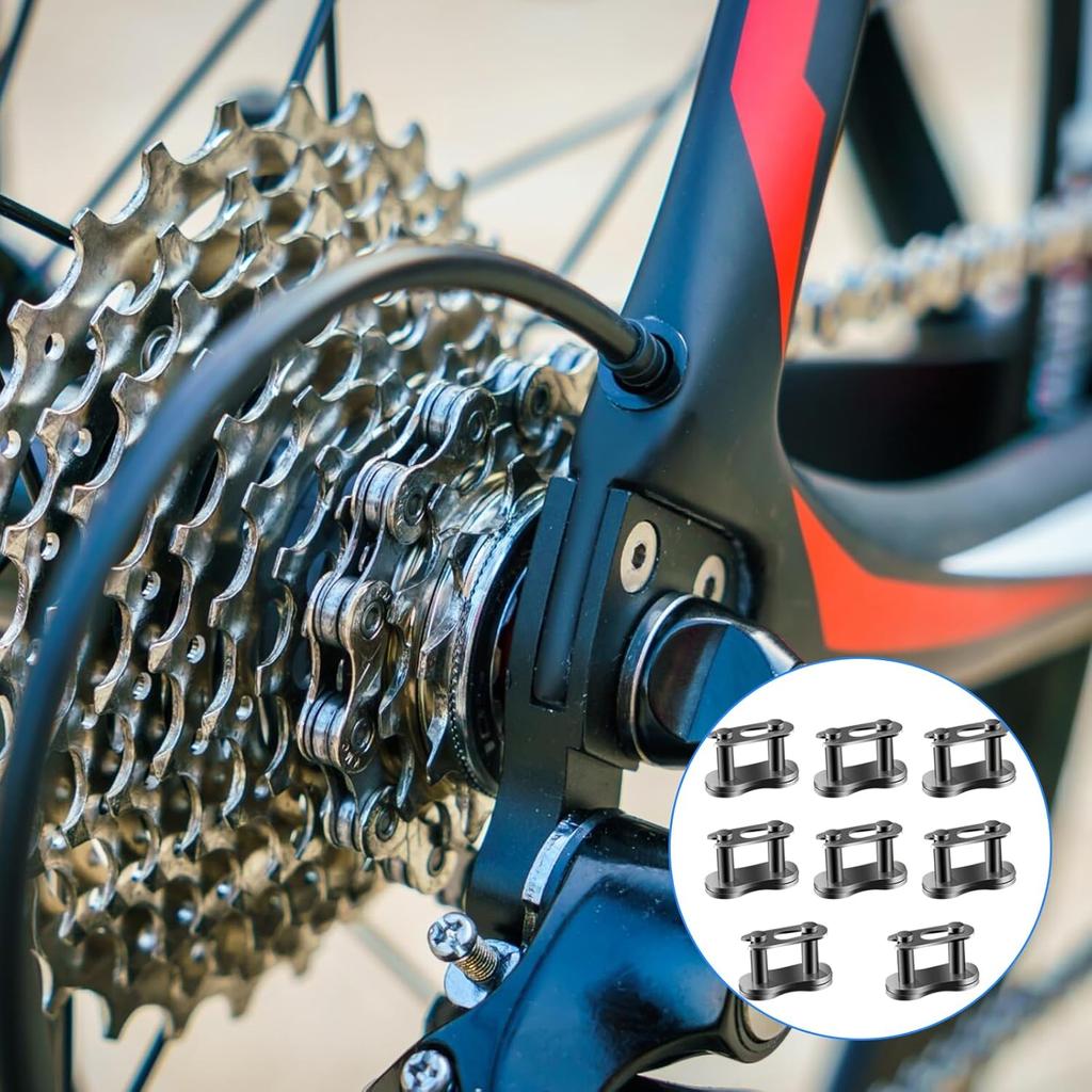 8 Pcs 420 Chain Master Links, Motorcycle Chain Connector, Master Link Replacement For 50Cc-125Cc ATV Quad 4 Wheeler Pocket Bike