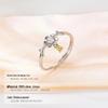 Banyan Tree S925 Silver Snowflake Elk Bell Ring: Festive Winter Gift, Adjustable for Women
