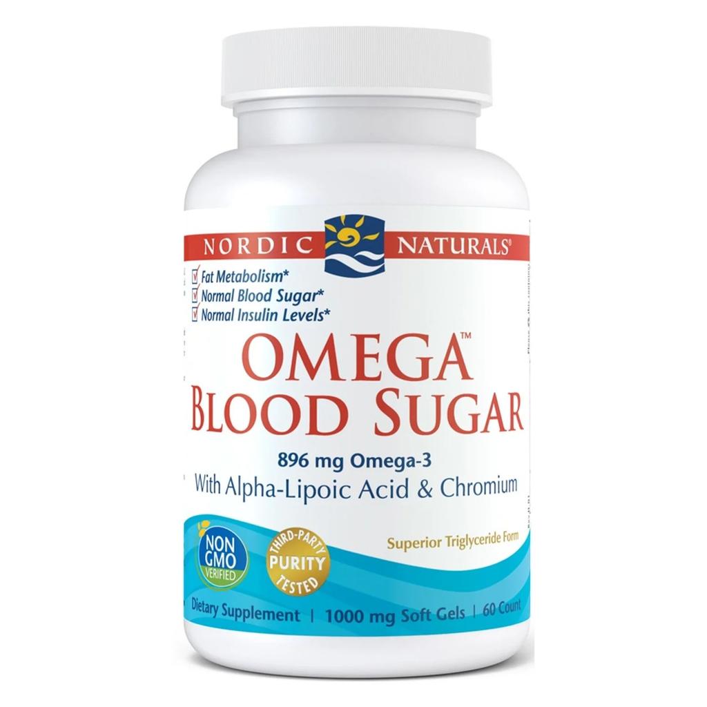 Omega Blood Sugar, 896mg - 60 softgels