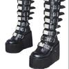 Boots New Metal Buckle Thick-soled High Boots Women's Large Size Women's Boots